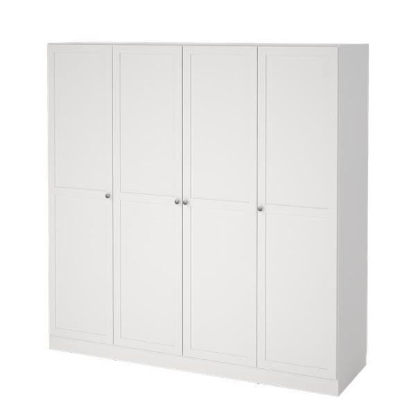 Drabužių spinta baltos spalvos 195,5x200 cm Billund – Tvilum-image-4