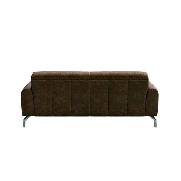 Rudos spalvos odinė sofa MESONICA Puzo, 170 cm-image-3