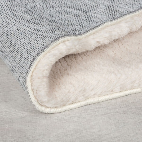 Sintetinė oda ir kailis kreminės spalvos 160x230 cm Faroe Wool Look Fur – Flair Rugs-image-2