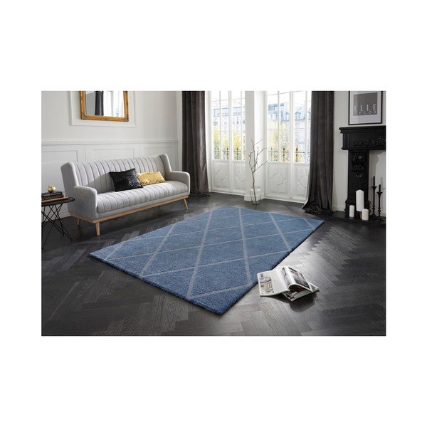 Mėlynai pilkas kilimas Elle Decoration Maniac Lunel, 200 x 290 cm-image-2