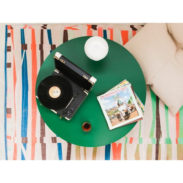 Apvalios formos kavos staliukas tamsiai žalios spalvos ø 100 cm Pausa – Really Nice Things-image-2