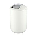 Baltos spalvos iš plastiko šiukšliadėžė 6,5 l Brasil – Wenko