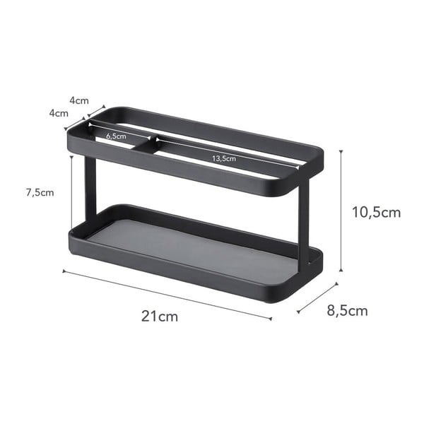 Juodas daugiafunkcinis priemonių stovas YAMAZAKI-image-3