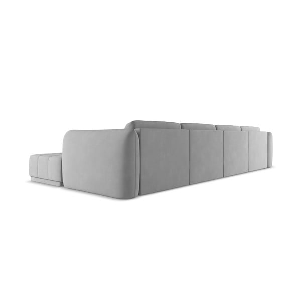 Šviesiai pilkos spalvos kampinė sofa Hoku – Makamii-image-4