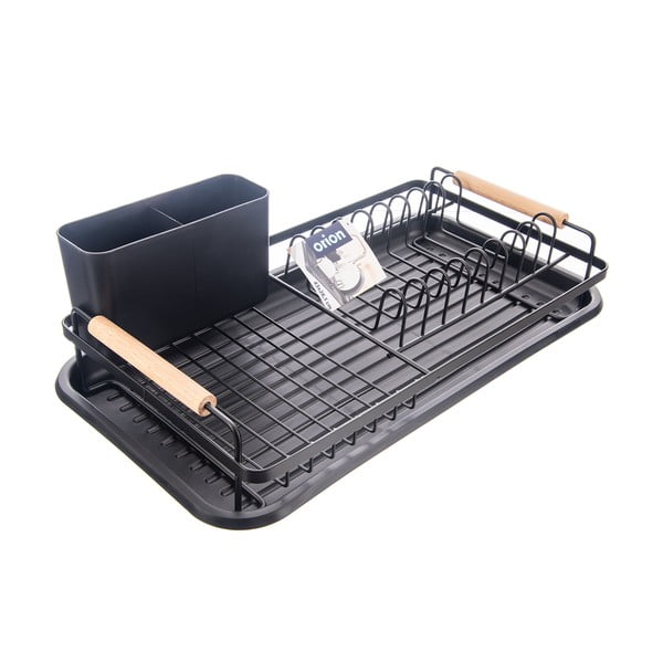 Juodos spalvos iš metalo kiaurasamtis 43x23,5 cm Radka – Orion-image-2