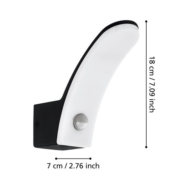 Sieninis lauko šviestuvas LED (aukštis 18 cm) FIUMICINO – EGLO-image-2