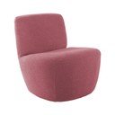 Iš boucle krėslas rožinės spalvos Ada – Leitmotiv