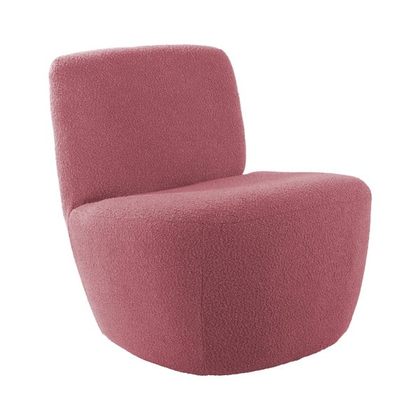 Iš boucle krėslas rožinės spalvos Ada – Leitmotiv