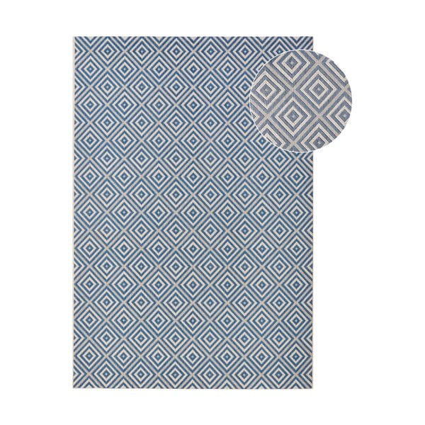 Mėlynas lauko kilimas NORTHRUGS Karo, 160 x 230 cm