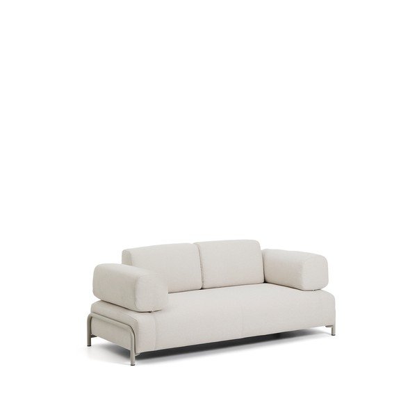 Smėlio spalvos sofa iš šenilinio audinio 200 cm Compo – Kave Home-image-2