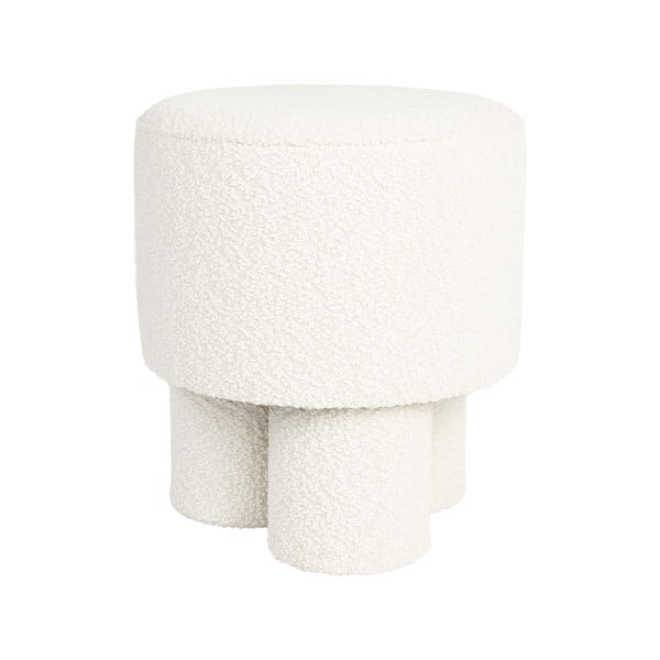 Baltos spalvos iš boucle pufas Marcos – White Label