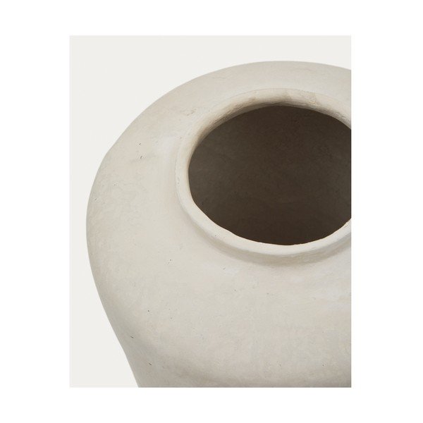 Kreminės spalvos iš papjė mašė aukšta vaza (aukštis 55 cm) Serina – Kave Home-image-2