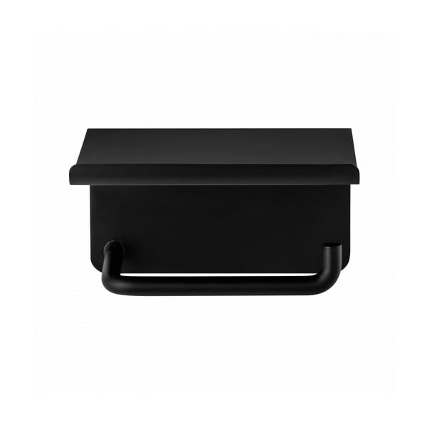 Sieninis iš nerūdijančio plieno laikiklis tualetiniam popieriui juodos spalvos Modo – Blomus-image-1