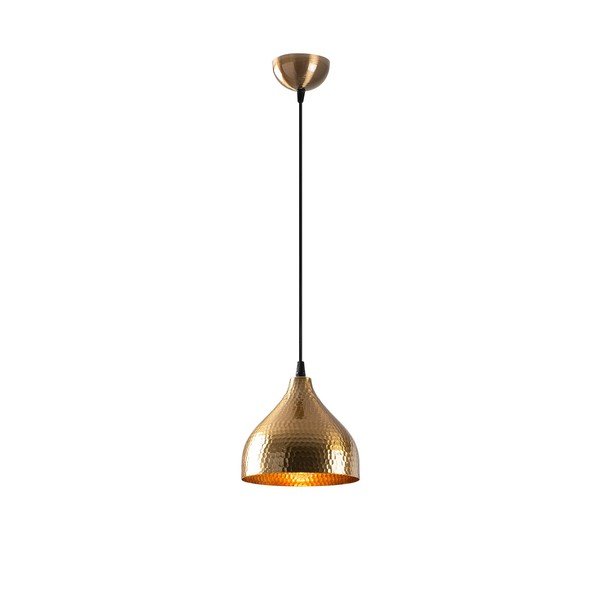 Auksinės spalvos kabantis šviestuvas ø 18 cm su metaliniu gaubtu Tattoo – Opviq lights-image-2