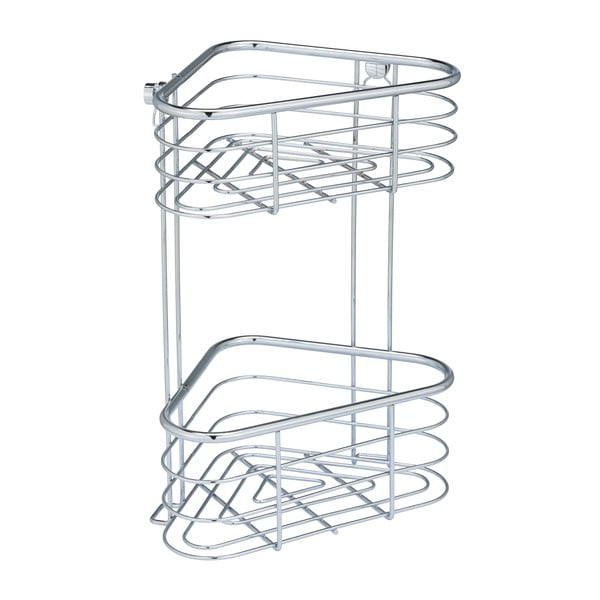 Sidabrinė kampinė dušo lentyna Weko Trestina, 25 x 35 cm-image-3