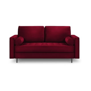 Raudona aksominė sofa Milo Casa Santo, 174 cm