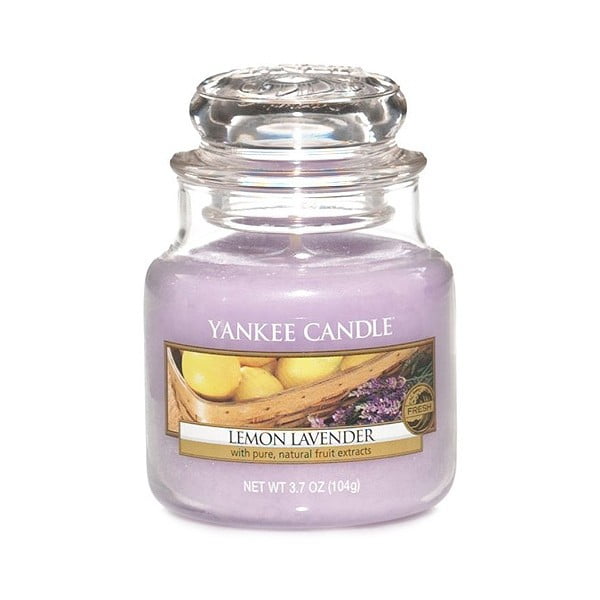 Kvapnioji žvakė "Yankee Candle Lemon and Lavender", degimo trukmė 25 - 40 valandų