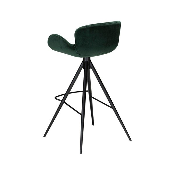 Tamsiai žalia baro kėdė DAN-FORM Denmark Gaia Velvet, aukštis 98 cm-image-3