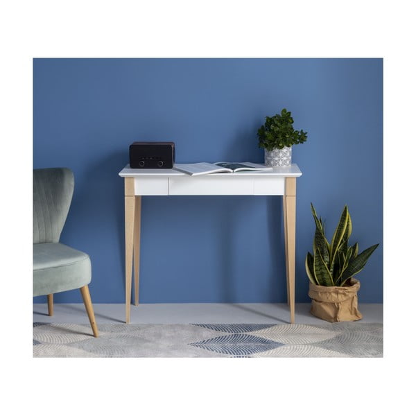 Ragaba Mimo baltas darbo stalas, plotis 85 cm-image-1