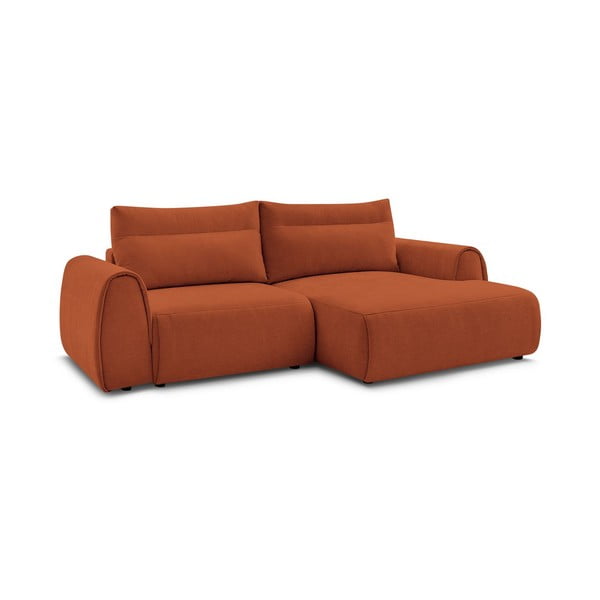 Kampinė sofa oranžinės spalvos Aden – Bobochic Paris-image-3