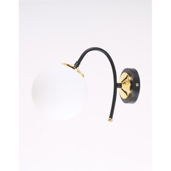 Sieninė lempa baltos spalvos/juodos spalvos ø 15 cm Yoyo – Squid Lighting-image-3