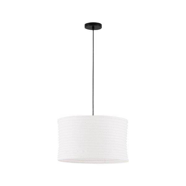 Baltos spalvos iš lino kabantis šviestuvas ø 50 cm Linnet – Nova Luce