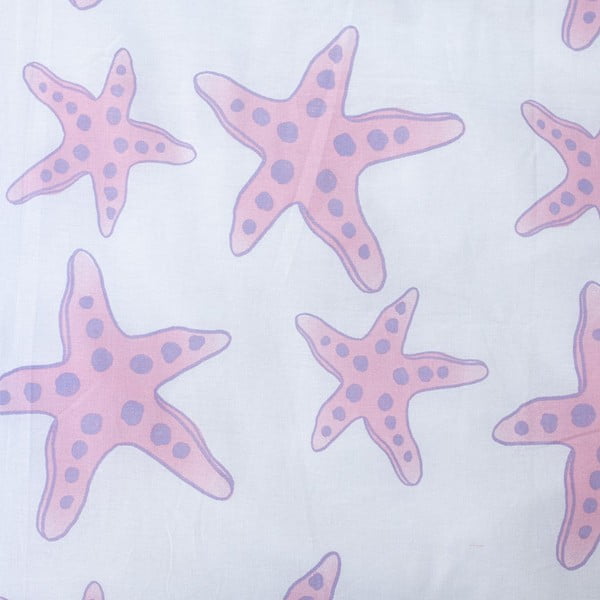 Iš medvilnės viengulė vaikiška patalynė 140x200 cm Ariela "Pink" – Jerry Fabrics-image-4
