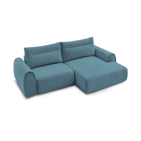Kampinė sofa mėlynos spalvos Aden – Bobochic Paris-image-4
