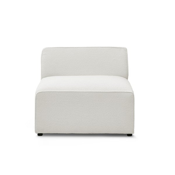 Baltos spalvos iš boucle modulinė sofos dalis (modulinė) Megeve – Bobochic Paris