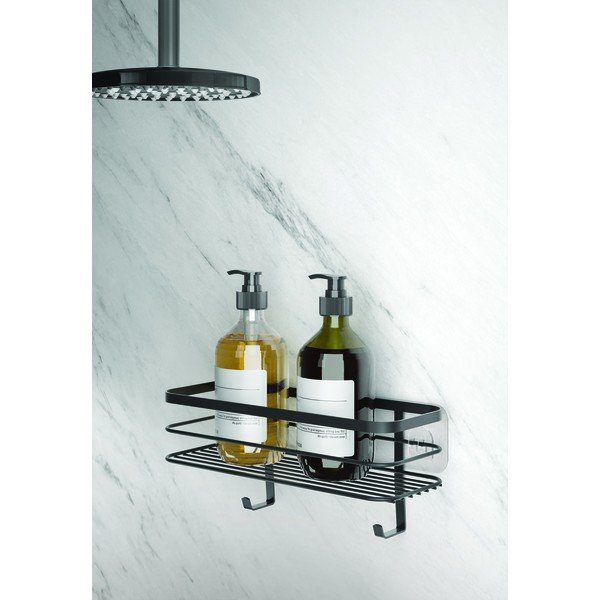 Juoda sieninė vonios lentyna Metaltex Origin-image-1