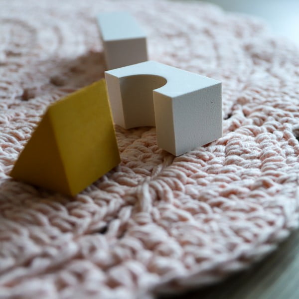 Rožinis rankomis nertas medvilninis kilimėlis Nattiot Alma, ø 120 cm-image-1