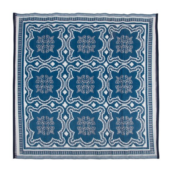 Dvipusis lauko kilimas Esschert Design Blue Wish, 152 x 152 cm