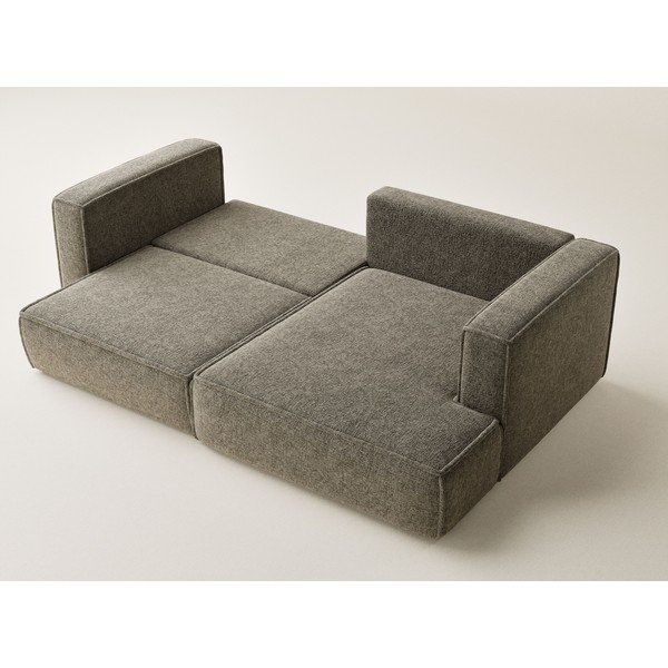 Rudos spalvos sulankstoma/su sandėliavimo vieta kampinė sofa iš šenilinio audinio (su dešiniuoju kampu/su gultu) Velto – Maison de Rêve-image-3