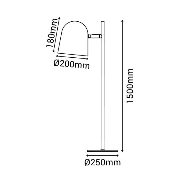 Baltas toršeras SULION Paris, aukštis 150 cm-image-4