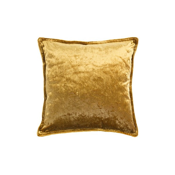 Aukso spalvos pagalvė "White Label Tess", 45 x 45 cm
