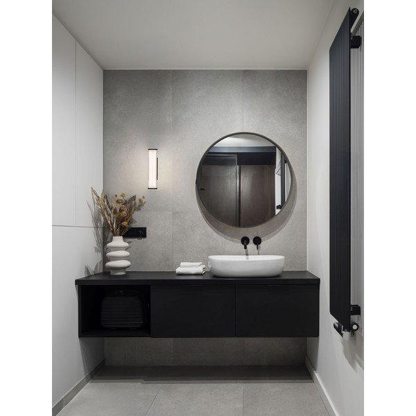 Matinės juodos spalvos iš metalo sieninė lempa LED Misty – Nova Luce-image-2