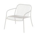 Šviesiai pilkos spalvos metalinis sodo krėslas Yua Wire – Blomus