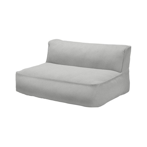 Šviesiai pilkos spalvos modulinė sodo taburetė iš boucle Grow – Blomus-image-1