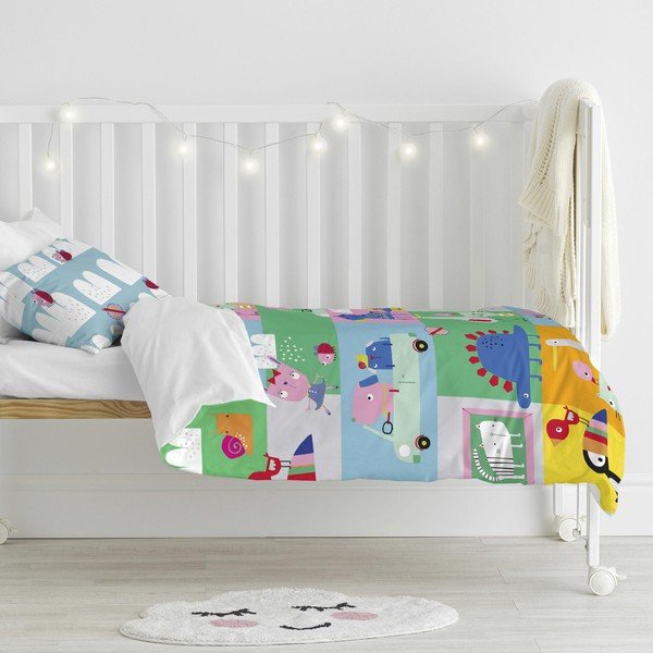 Medvilninė vaikiška patalynė Moshi Moshi Patchwork, 100 x 120 cm-image-1