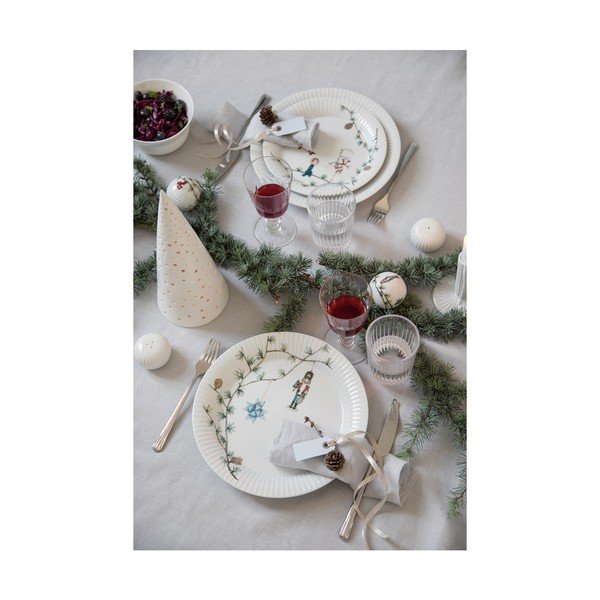 Iš porceliano  lėkštė baltos spalvos su Kalėdų motyvu ø 22 cm Hammershøi Christmas – Kähler Design-image-4