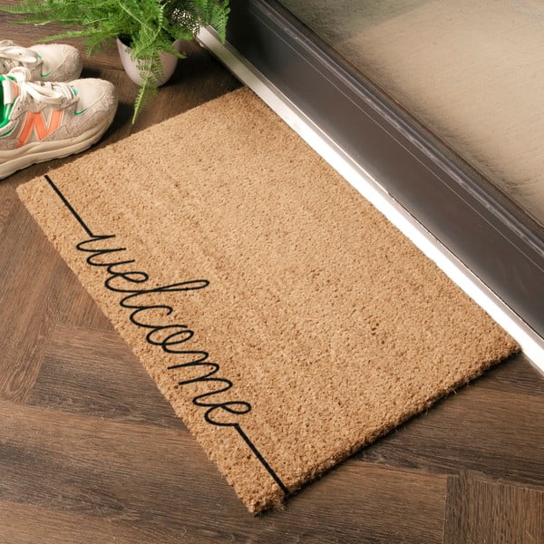 Iš kokoso pluošto grindų kilimėlis 40x60 cm Curly – Artsy Doormats-image-1