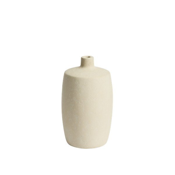 Kreminės spalvos iš papjė mašė vaza (aukštis 26 cm) Mireni – Kave Home
