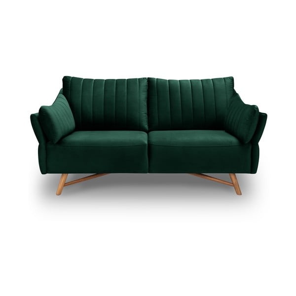 Tamsiai žalia aksominė sofa Interieurs 86 Elysée, 174 cm