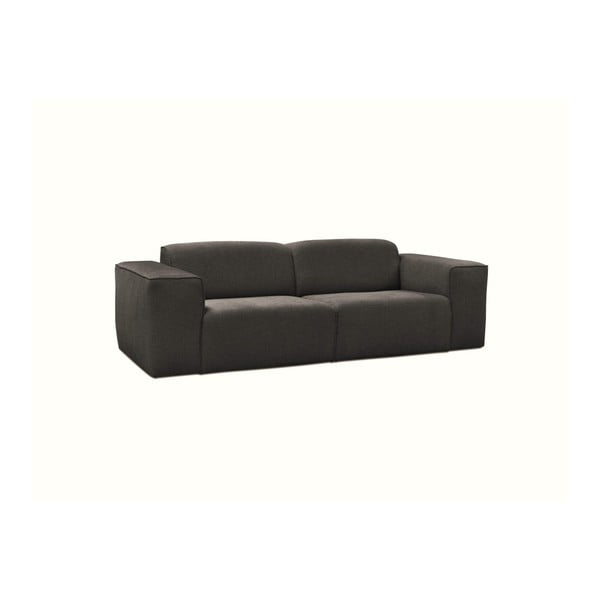 Tamsiai pilka trijų vietų sofa Cosmopolitan Design Phoenix-image-1