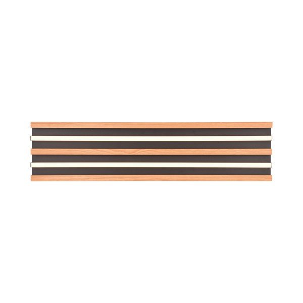 Lubinis šviestuvas juodos spalvos/natūralios spalvos LED su pritemdymo funkcija 6x80 cm Fontana – Trio-image-3