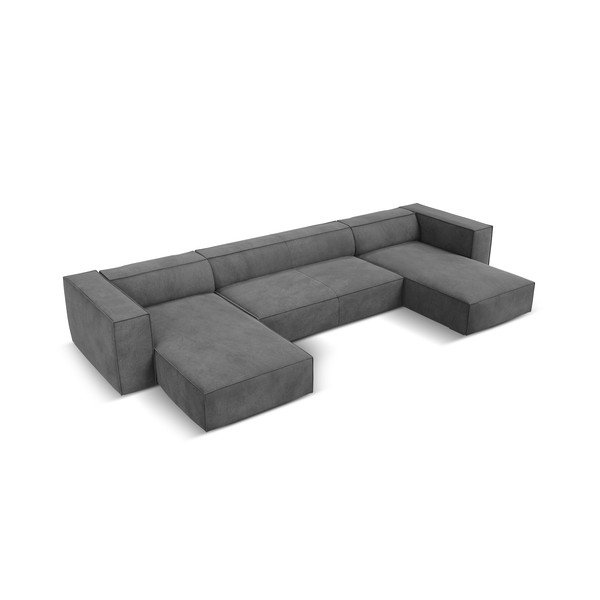 Pilka kampinė sofa (U formos) Madame - Windsor & Co Sofas-image-2