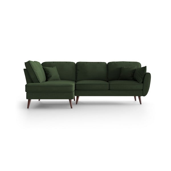 Žalia kampinė sofa My Pop Design Auteuil, kairysis kampas