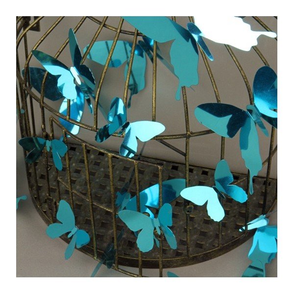 12 mėlynų lipnių 3D lipdukų rinkinys "Ambiance Butterflies-image-2