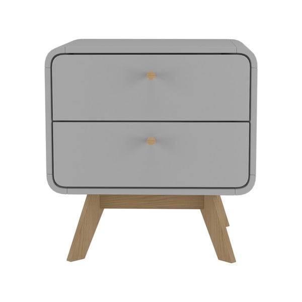 Pilkas naktinis staliukas Cassie - Støraa-image-1