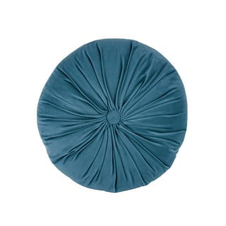 Mėlyna aksominė dekoratyvinė pagalvėlė Tiseco Home Studio Velvet, ø 38 cm